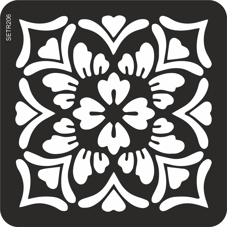 collection of tile stencils featuring geometric, Moroccan, vintage, and modern designs. Perfect for walls, floors, furniture, and DIY home decor projects.