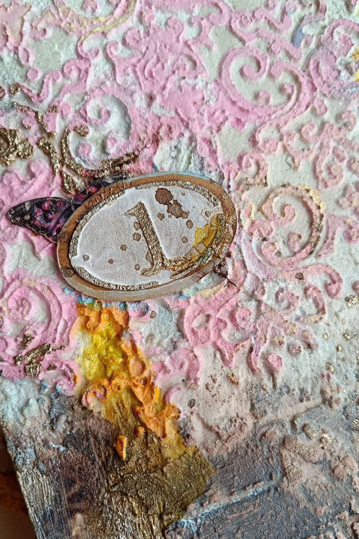 Reusable plastic stencil for decoration, scrapbooking, decoupage 'ScrapEgo' / numbers / SETR142