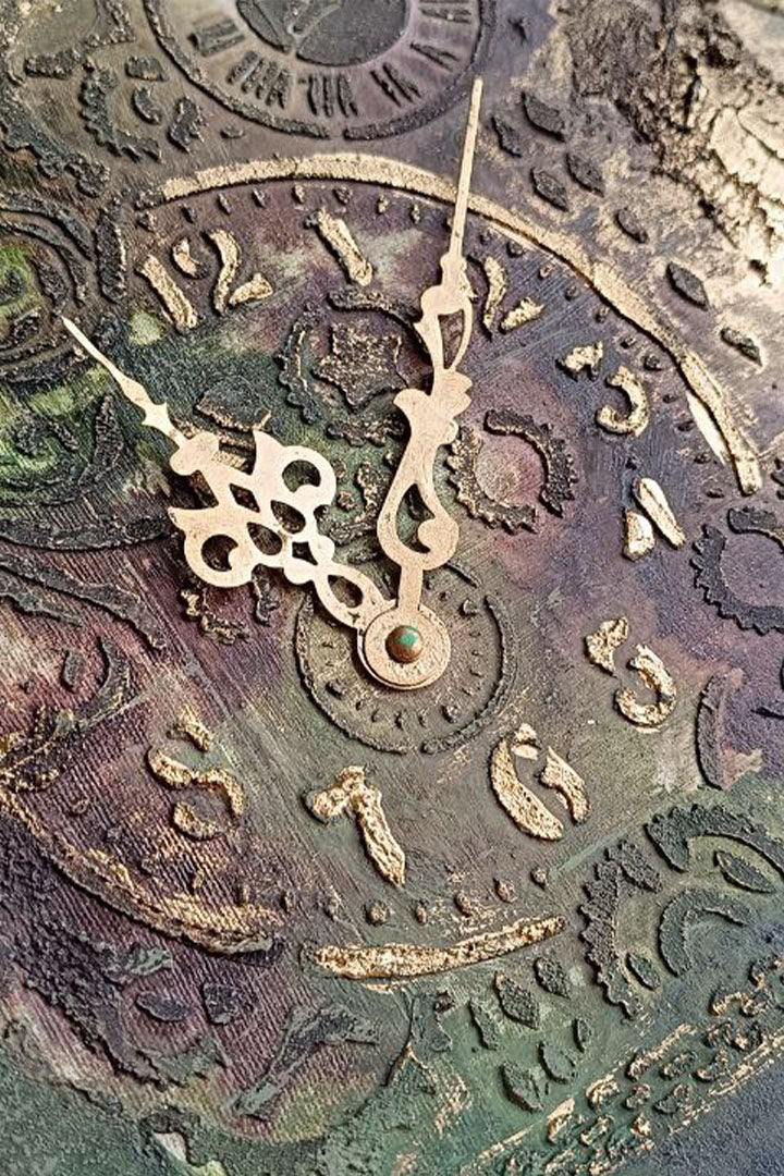 Reusable plastic stencil for decoration, scrapbooking, decoupage 'ScrapEgo' / steampunk watch / SETR169