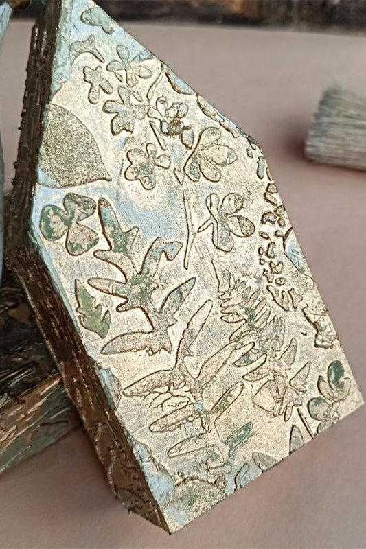 Reusable plastic stencil for decoration, scrapbooking, decoupage / flowers / SETR36