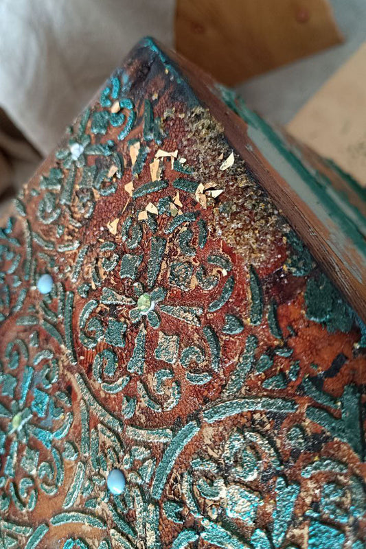 Reusable plastic stencil for decoration, scrapbooking, decoupage / vintage background / SETR43