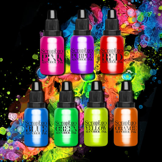 Alcohol inks 'FLUO' set