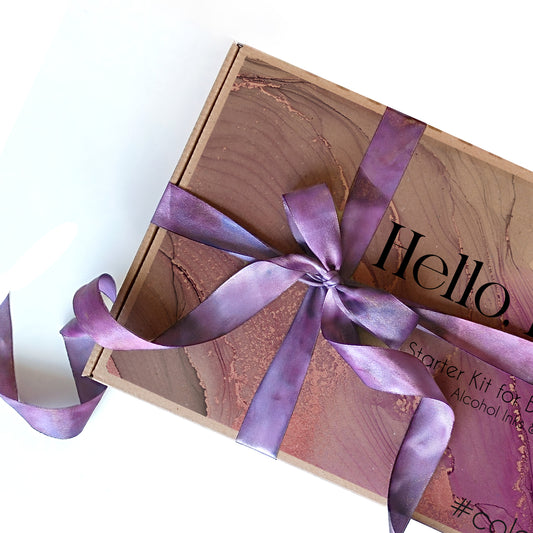 Alcohol inks starter kit 'Hello, inks!' #COLOR