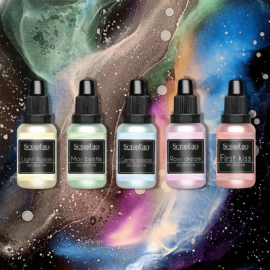 Pearl chameleon inks set