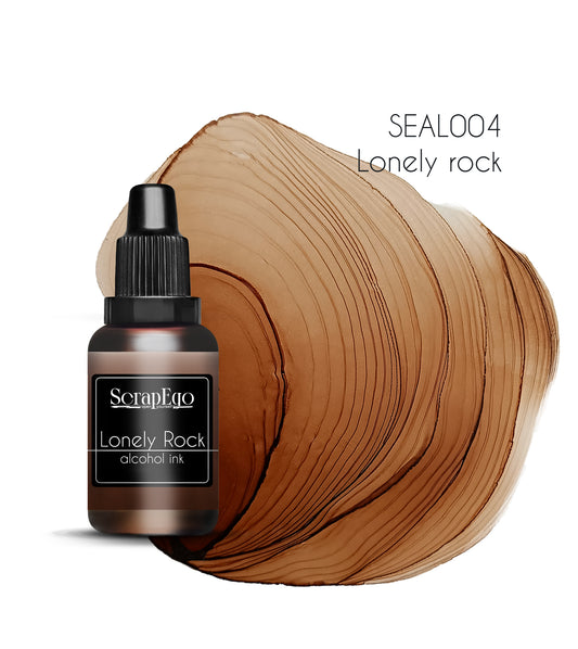 Alcohol ink 'Lonely rock'