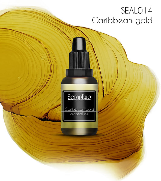Alcohol ink 'Carribean gold'