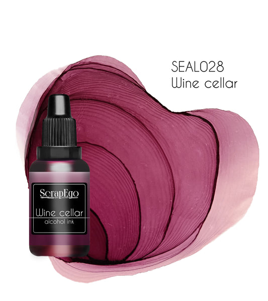 Alcohol ink 'Wine cellar'