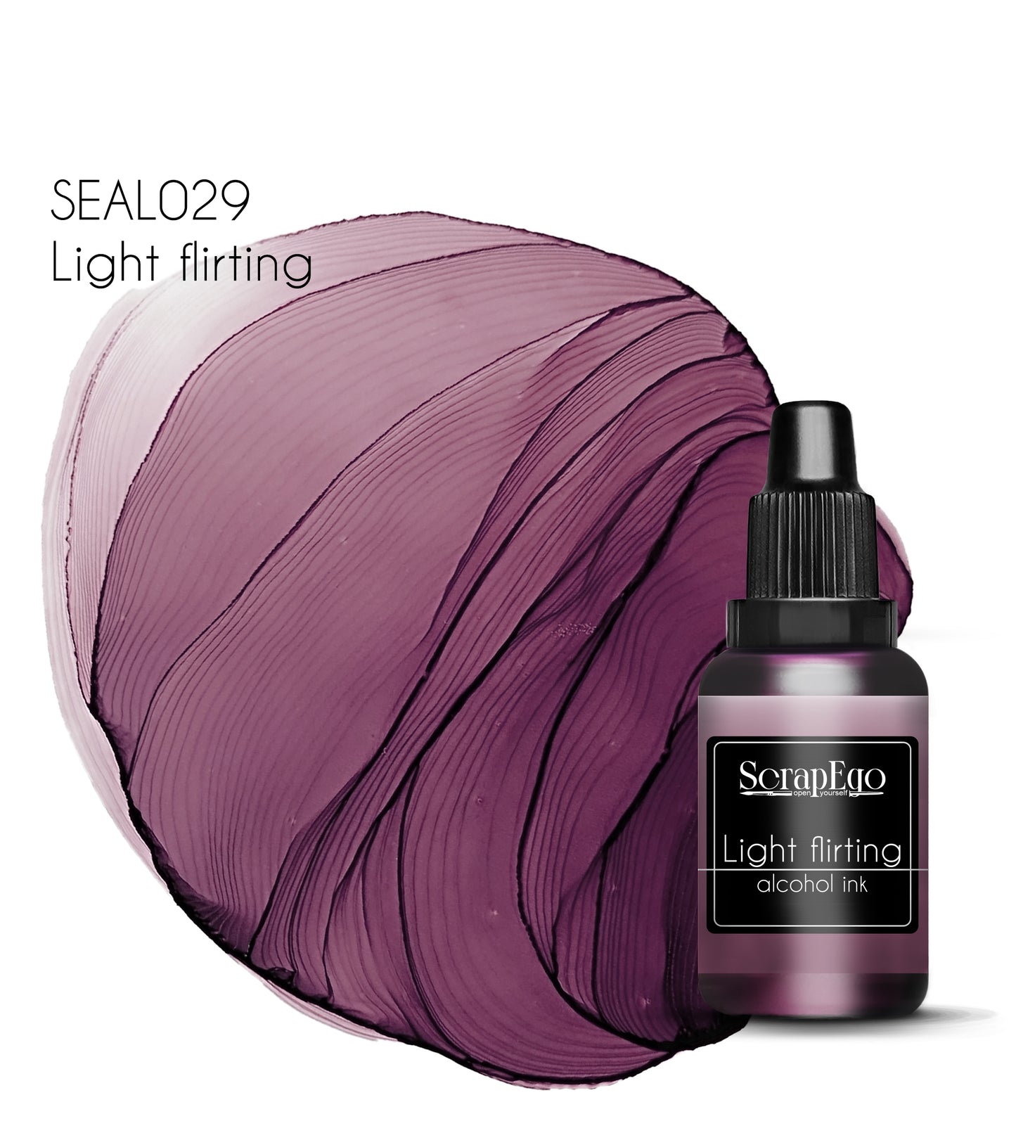 Alcohol ink 'Light flirting'