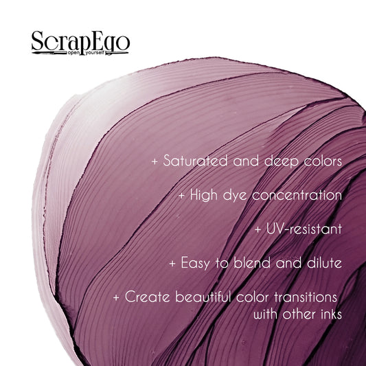 Alcohol ink 'Light flirting'