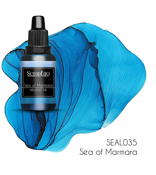 Alcohol ink 'Sea of Marmara'