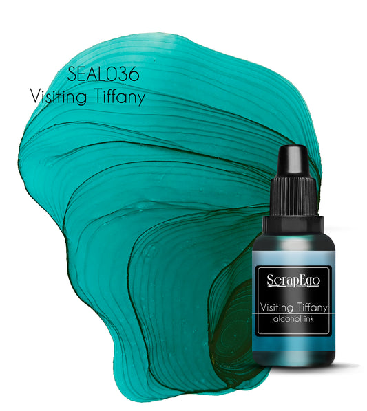 Alcohol ink 'Visiting Tiffany'