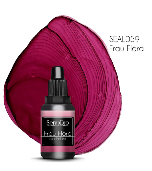 Alcohol ink 'Frau Flora'