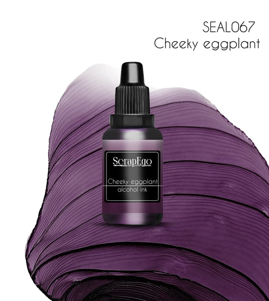 Alcohol ink 'Cheeky eggplant'