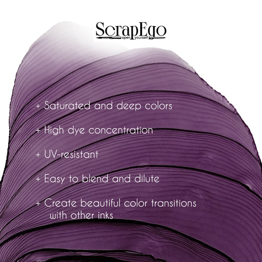 Alcohol ink 'Cheeky eggplant'