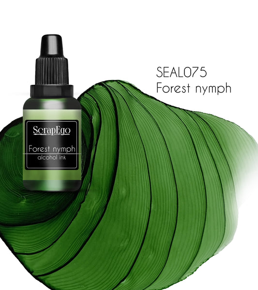 Alcohol ink 'Forest nymph'