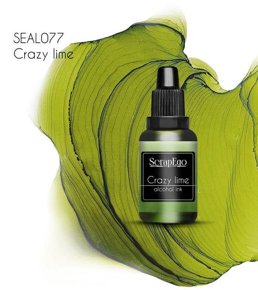 Alcohol ink 'Crazy lime'