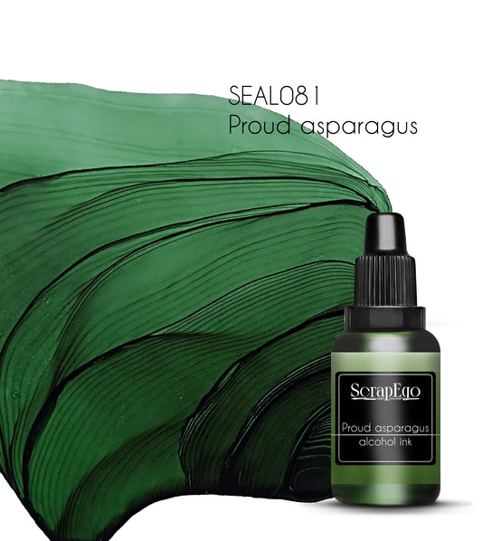 Alcohol ink 'Proud asparagus'