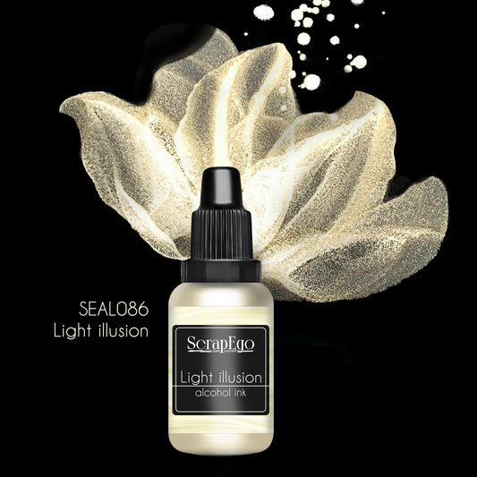 Alcohol ink 'Light illusion'