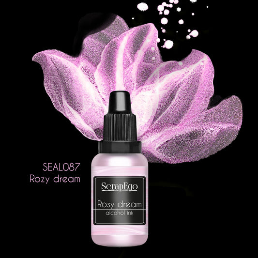 Alcohol ink 'Rosy dream'