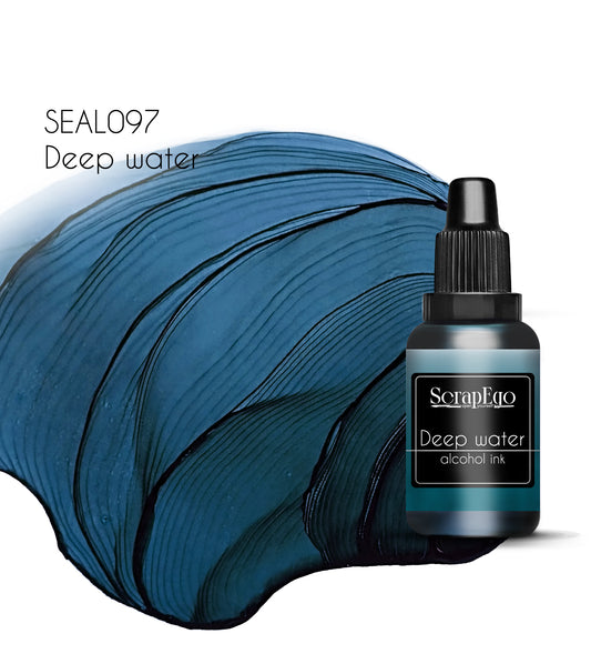 Alcohol ink 'Deep water'