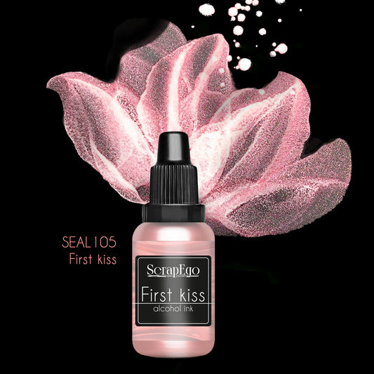 Alcohol ink 'First kiss'