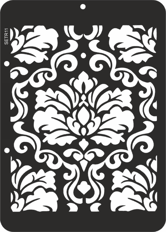 Reusable stencil for decoupage, scrapbooking, mixedmedia techniques, decoration. vintage pattern