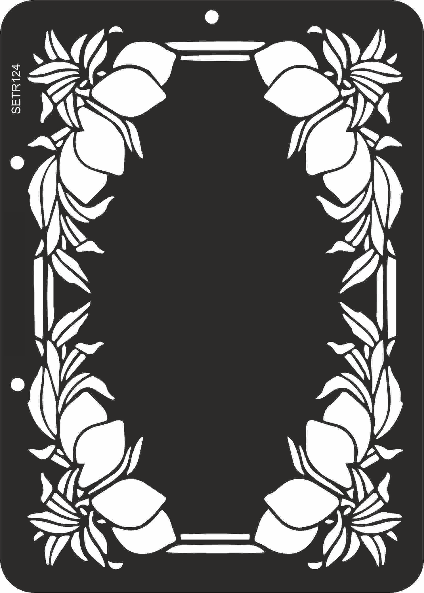 Reusable plastic stencil for decoration, scrapbooking, decoupage 'ScrapEgo' / lemon / SETR124