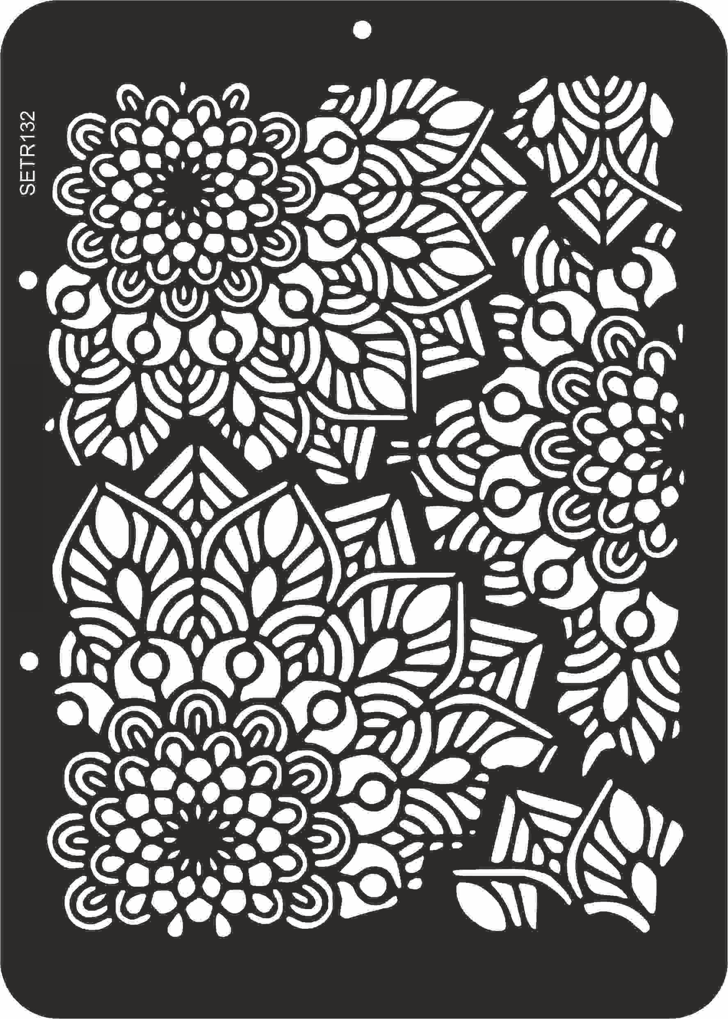 Reusable plastic stencil for decoration, scrapbooking, decoupage 'ScrapEgo' / lace doily / SETR132
