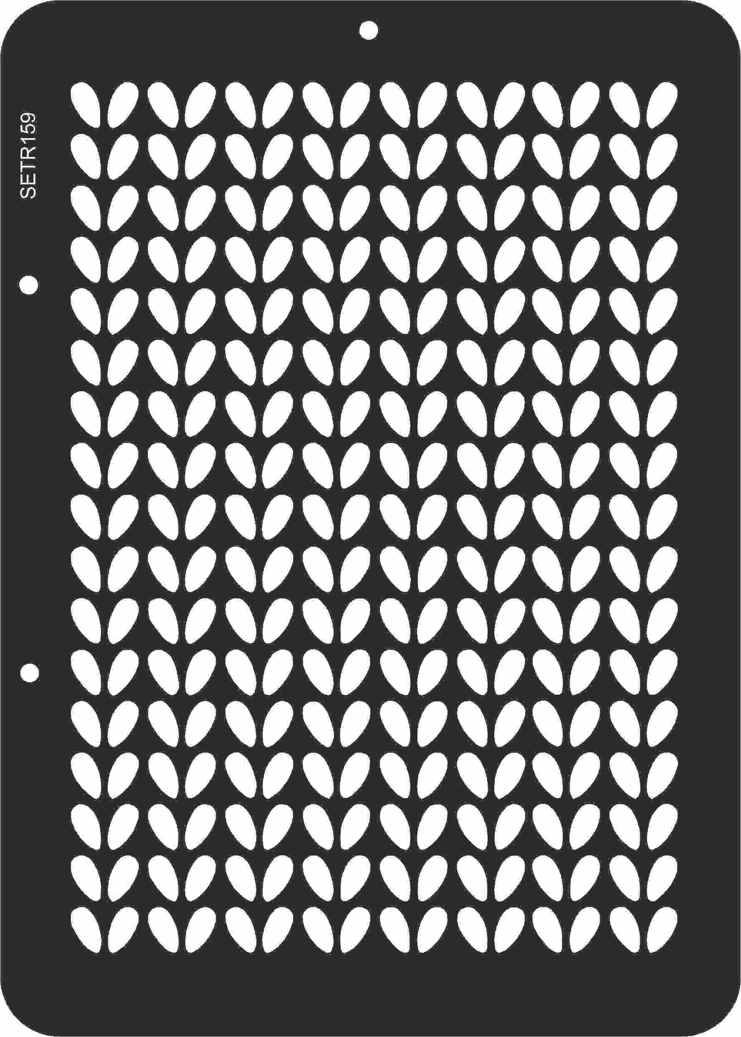 Reusable plastic stencil for decoration, scrapbooking, decoupage 'ScrapEgo' / knitting / SETR159