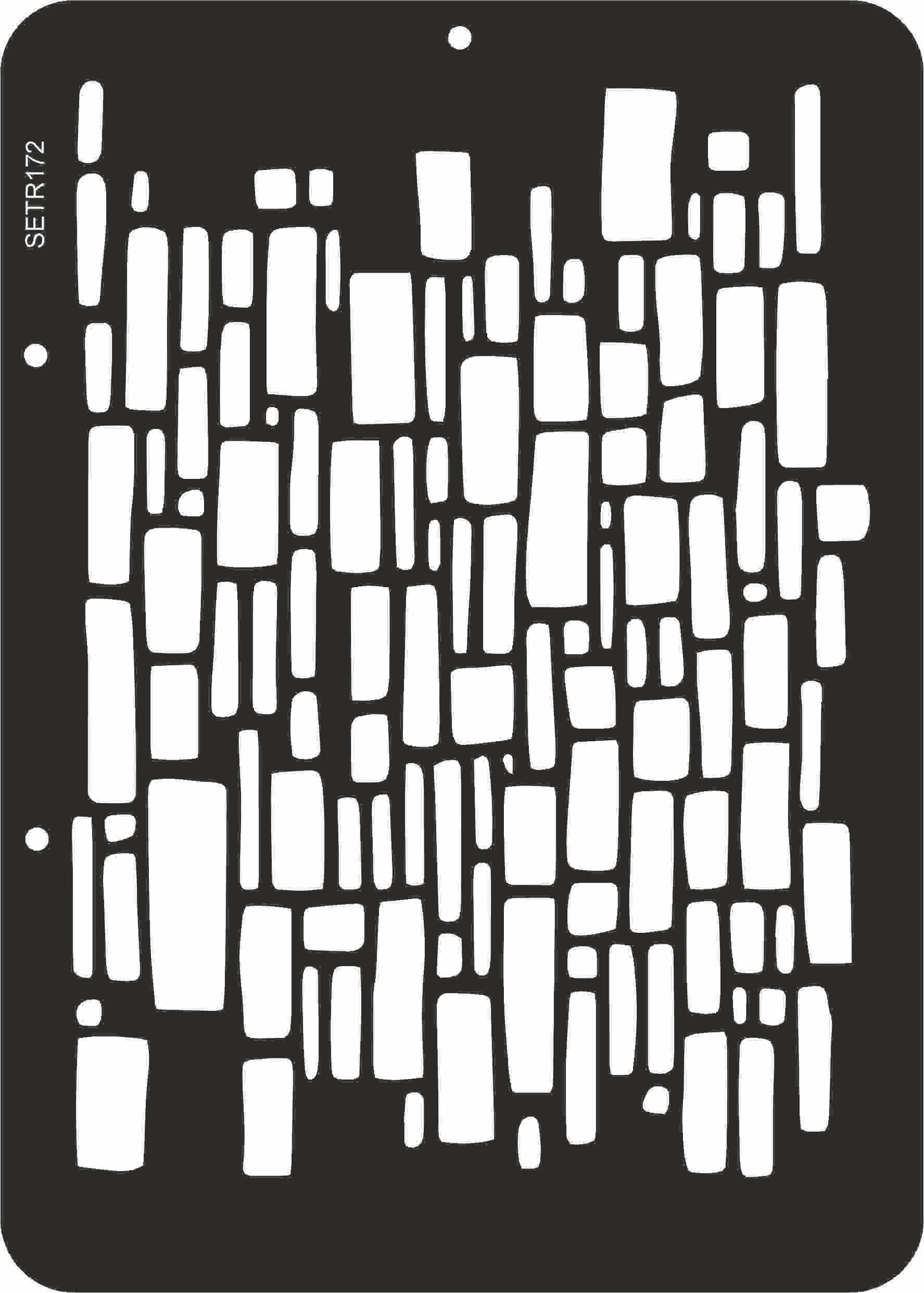 Reusable plastic stencil for decoration, scrapbooking, decoupage 'ScrapEgo' / bricks / SETR172