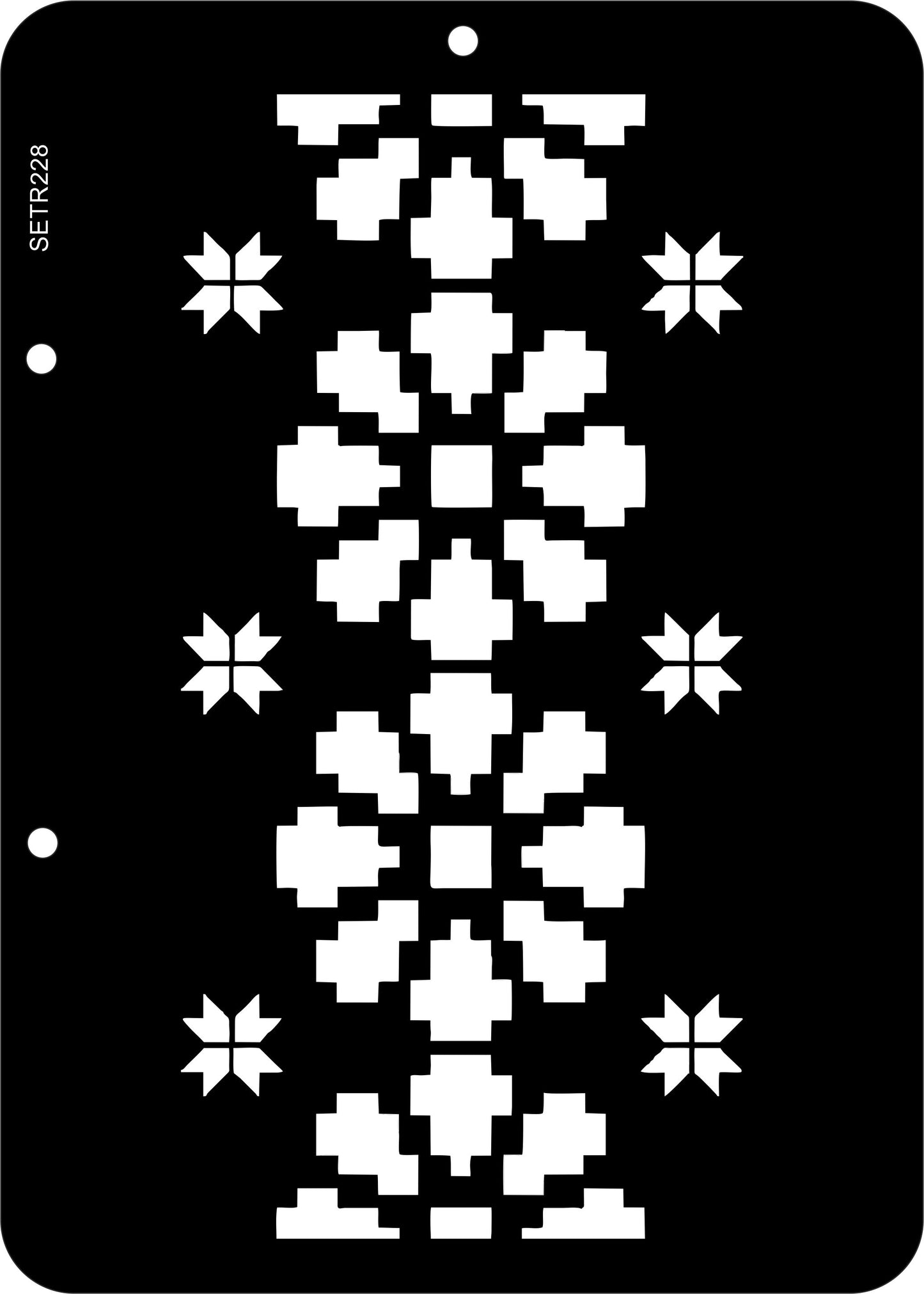 Reusable plastic stencil for decoration, scrapbooking, decoupage 'ScrapEgo' / ornament / SETR228