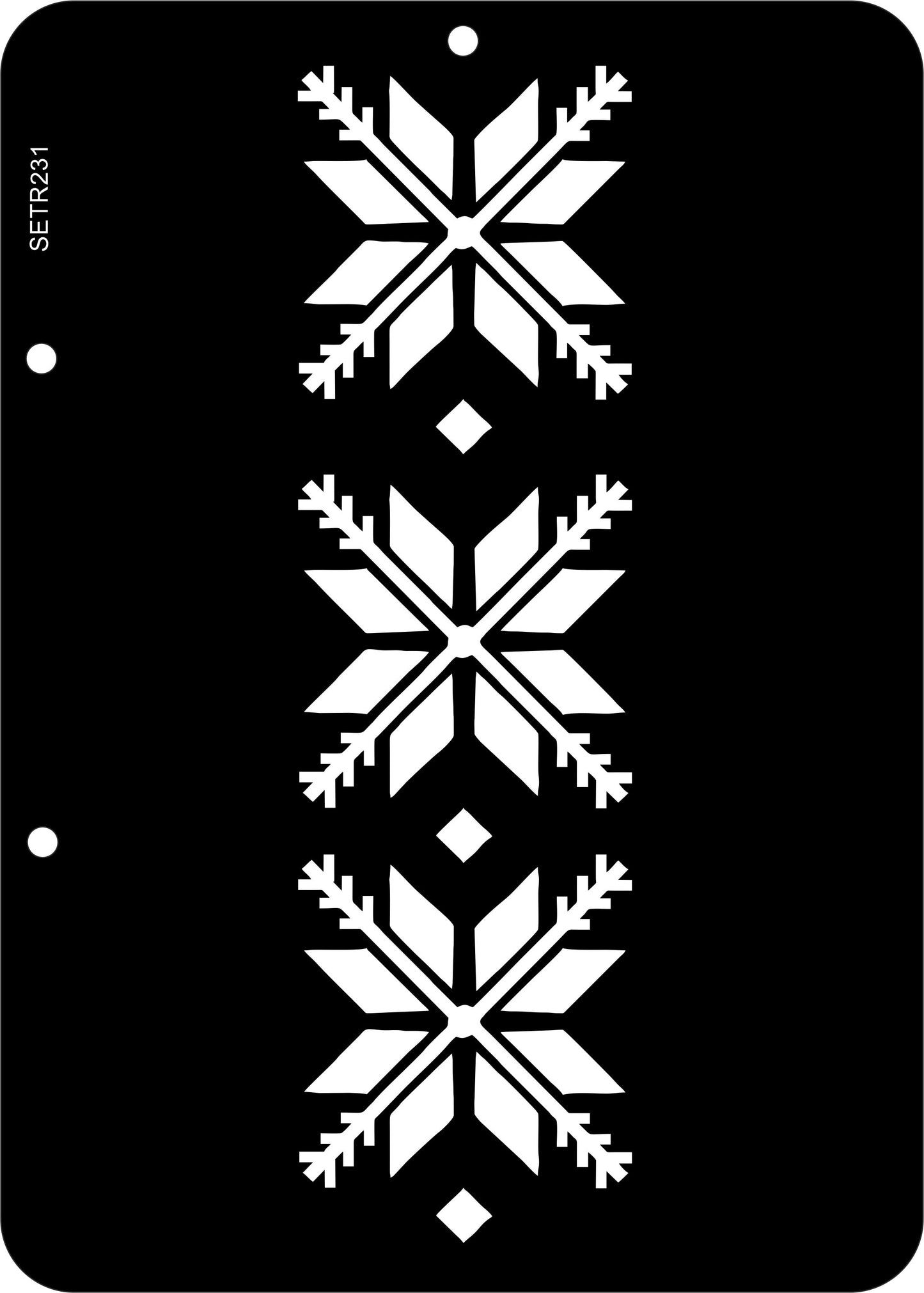 Reusable plastic stencil for decoration, scrapbooking, decoupage 'ScrapEgo' / ornament / SETR231