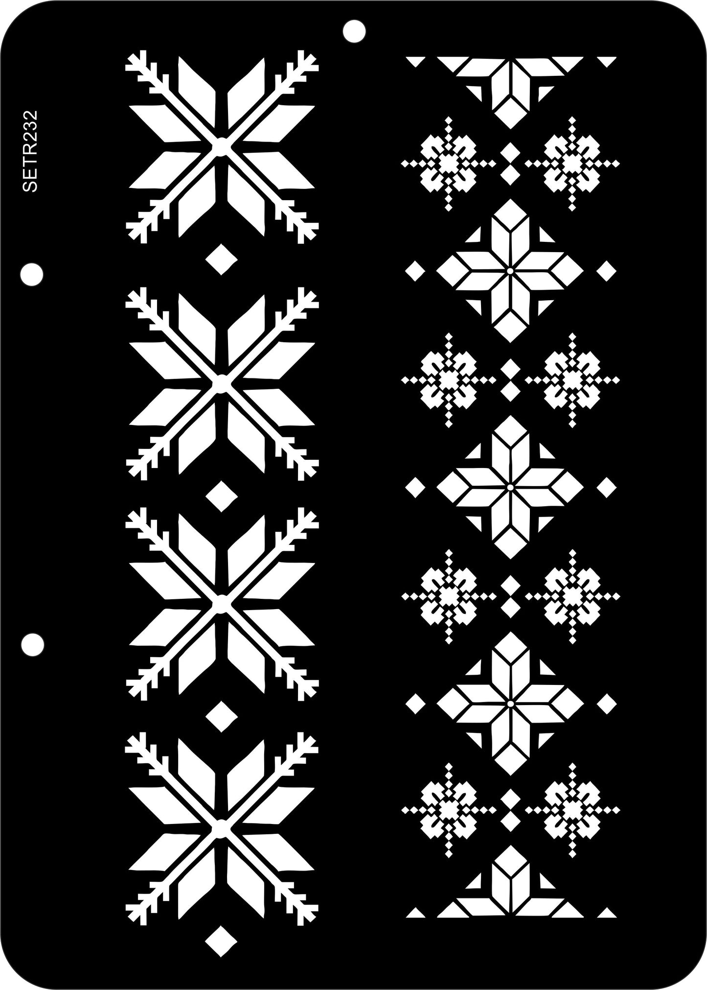 Reusable plastic stencil for decoration, scrapbooking, decoupage 'ScrapEgo' / ornament / SETR232