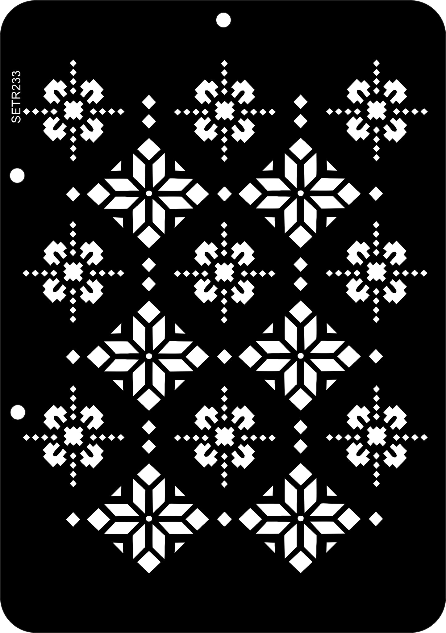 Reusable plastic stencil for decoration, scrapbooking, decoupage 'ScrapEgo' / ornament / SETR233