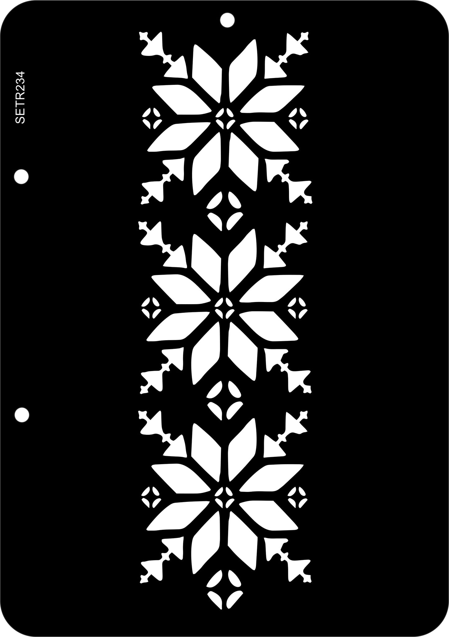 Reusable plastic stencil for decoration, scrapbooking, decoupage 'ScrapEgo' / ornament / SETR234