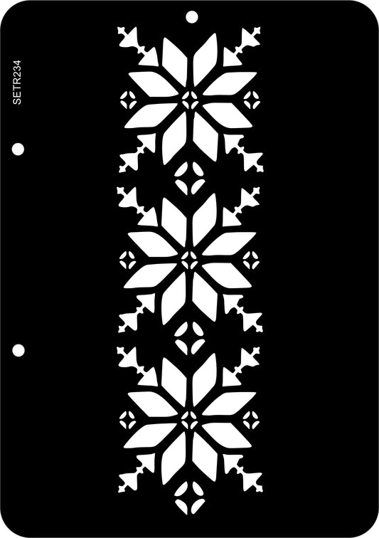 Reusable plastic stencil for decoration, scrapbooking, decoupage 'ScrapEgo' / ornament / SETR234