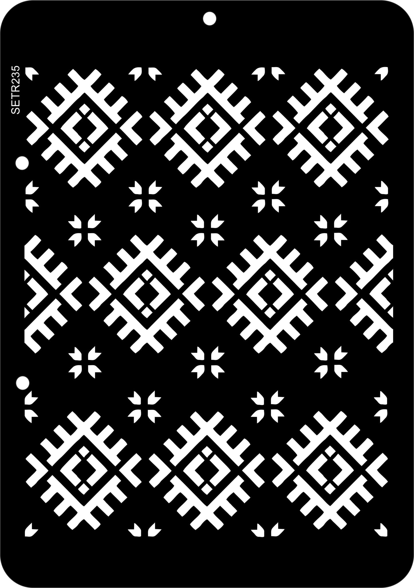 Reusable plastic stencil for decoration, scrapbooking, decoupage 'ScrapEgo' / ornament / SETR235