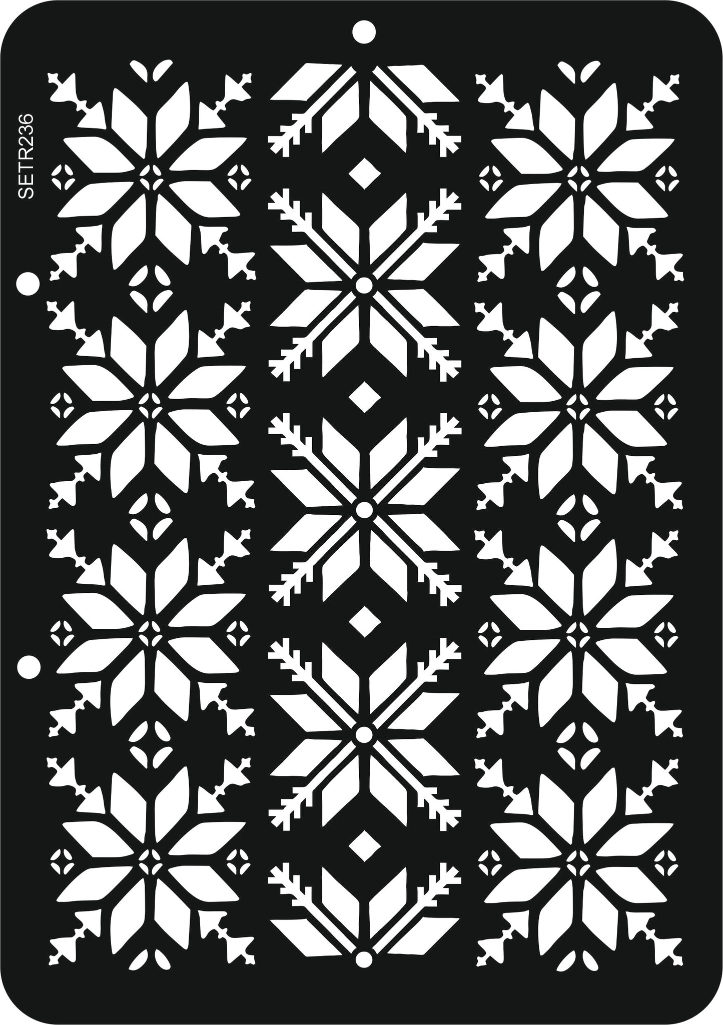 Reusable plastic stencil for decoration, scrapbooking, decoupage 'ScrapEgo' / ornament / SETR236