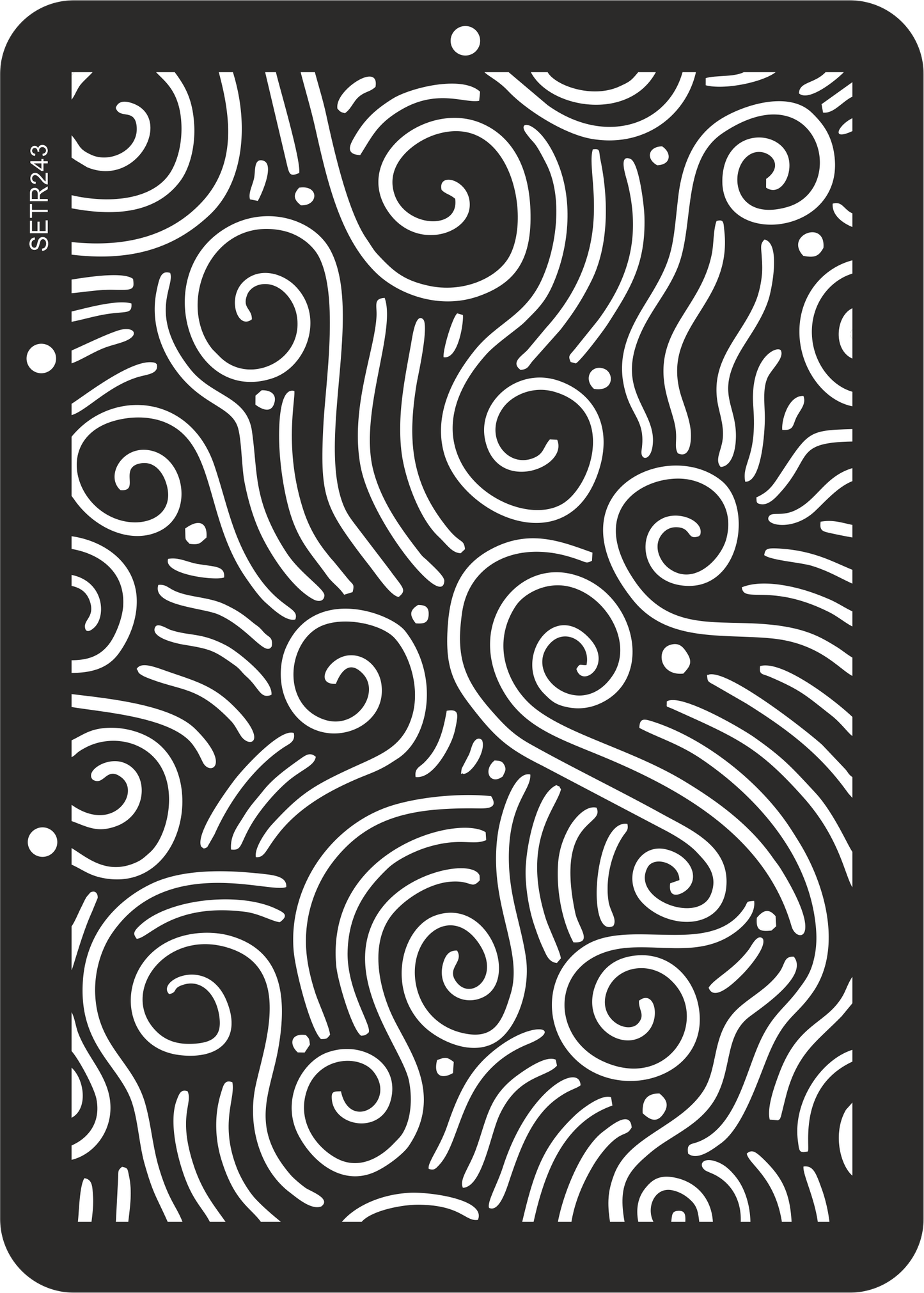 Reusable plastic stencil for decoration, scrapbooking, decoupage 'ScrapEgo' / texture / SETR243