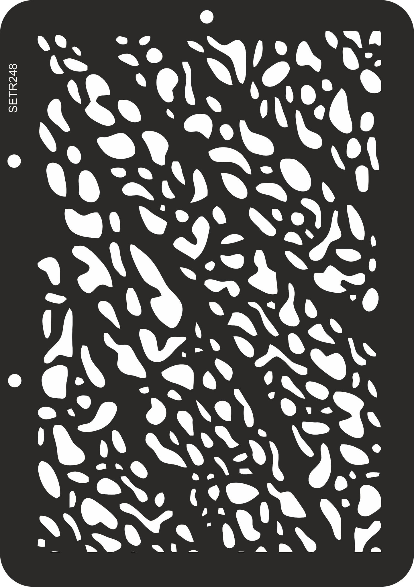 Reusable plastic stencil for decoration, scrapbooking, decoupage 'ScrapEgo' / textures / SETR248