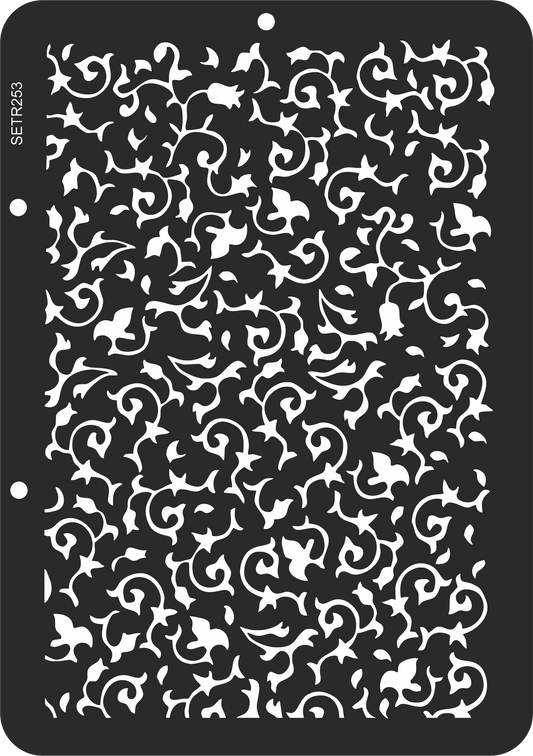 Reusable plastic stencil for decoration, scrapbooking, decoupage 'ScrapEgo' / textures / SETR253