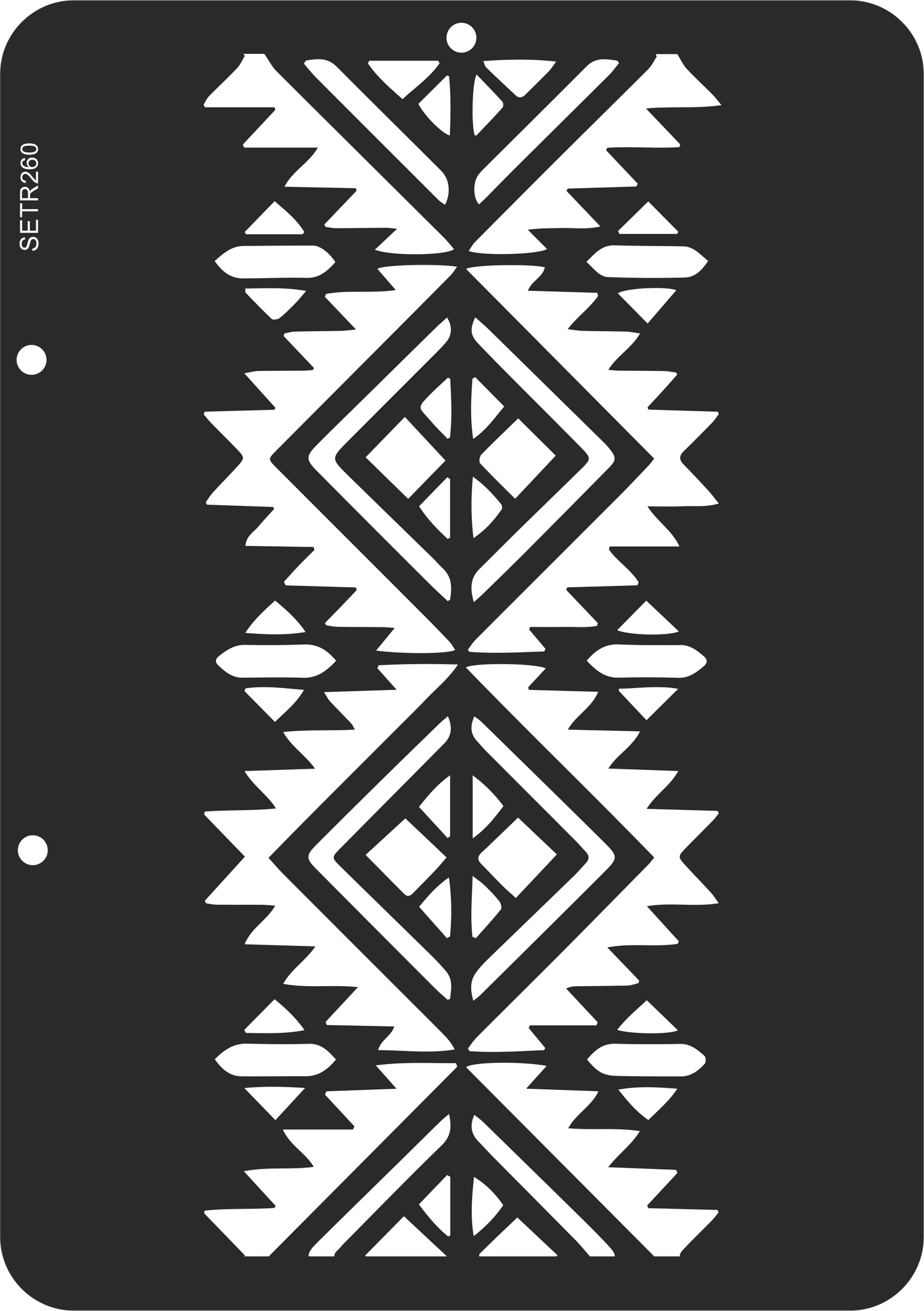 Reusable plastic stencil for decoration, scrapbooking, decoupage 'ScrapEgo' / ornament / SETR260