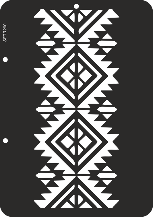 Reusable plastic stencil for decoration, scrapbooking, decoupage 'ScrapEgo' / ornament / SETR260