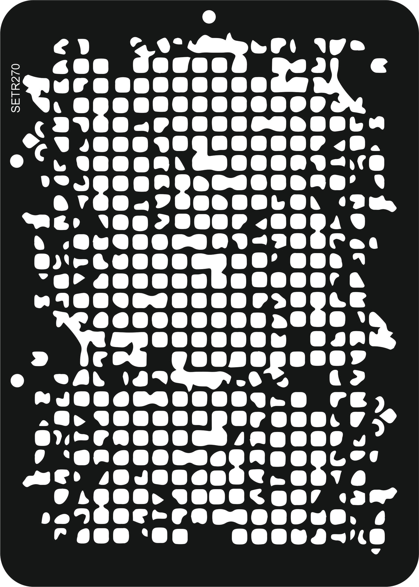 Reusable plastic stencil for decoration, scrapbooking, decoupage 'ScrapEgo' / textures / SETR270