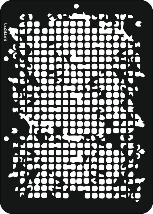 Reusable plastic stencil for decoration, scrapbooking, decoupage 'ScrapEgo' / textures / SETR270
