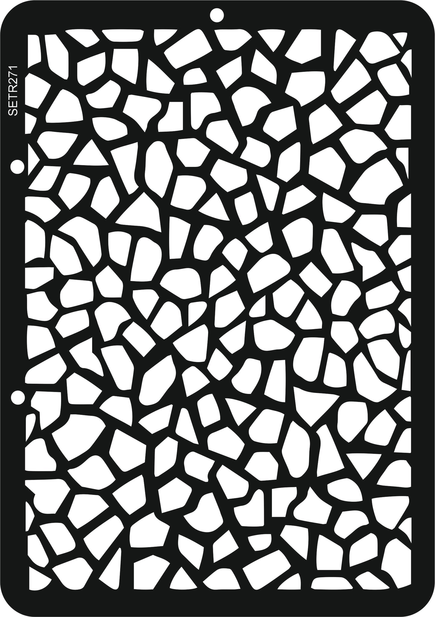 Reusable plastic stencil for decoration, scrapbooking, decoupage 'ScrapEgo' / textures / SETR271