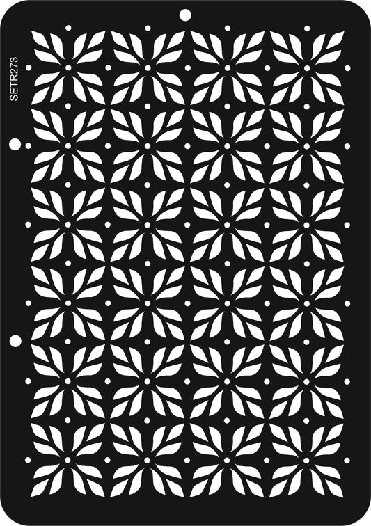 Reusable plastic stencil for decoration, scrapbooking, decoupage 'ScrapEgo' / background / SETR273