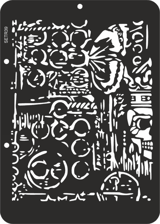 Reusable stencil for decoupage, scrapbooking, mixedmedia techniques, decoration. butterfly