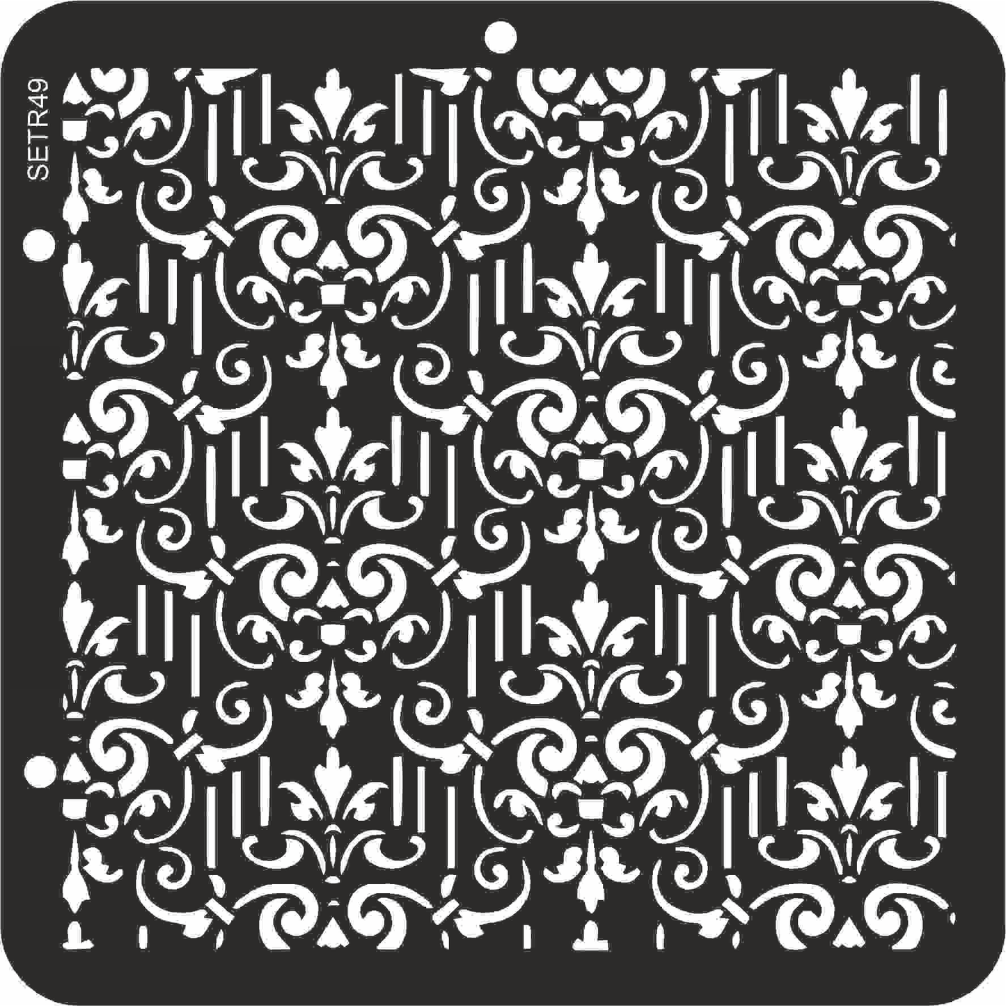 Reusable plastic stencil for decoration, scrapbooking, decoupage 'ScrapEgo' / background / SETR49