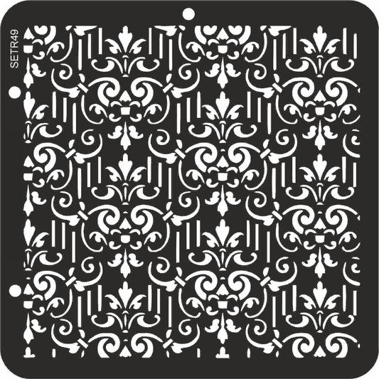 Reusable plastic stencil for decoration, scrapbooking, decoupage 'ScrapEgo' / background / SETR49